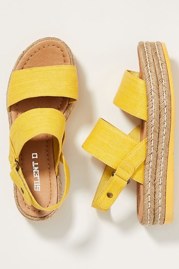 Silent d store platform espadrille sandals