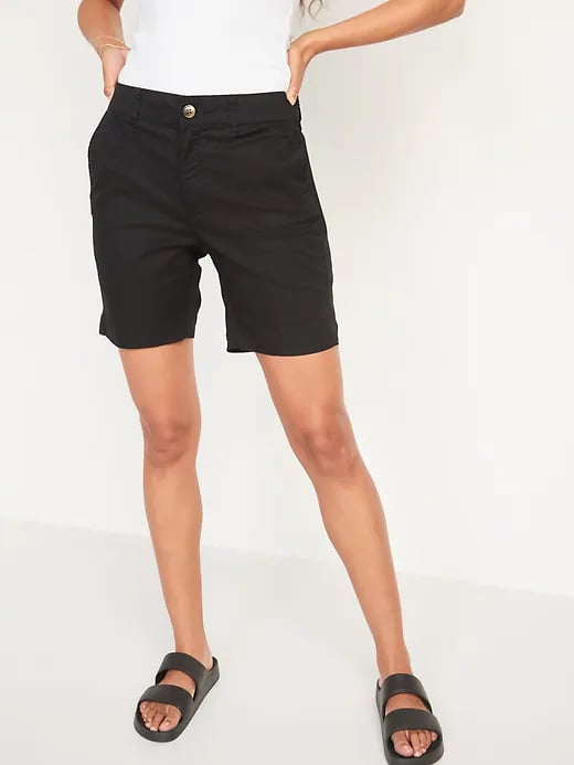 Old Navy High-Waisted Twill Everyday Shorts — 7-Inch Inseam