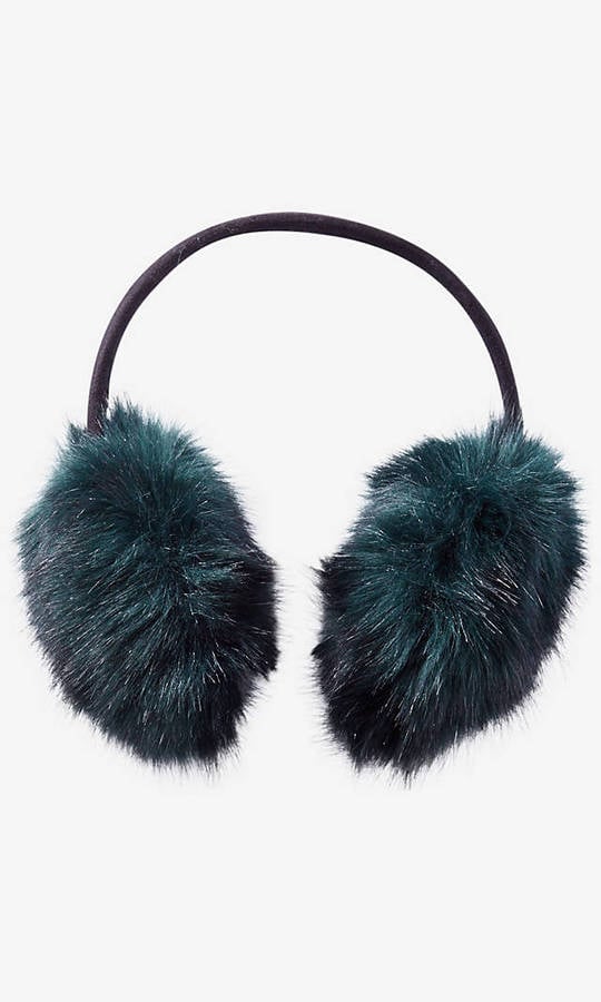 Express Green Faux Fur Earmuffs ($35)
