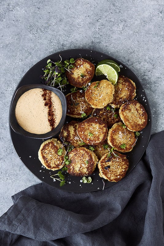 Spicy Cauliflower Fritters