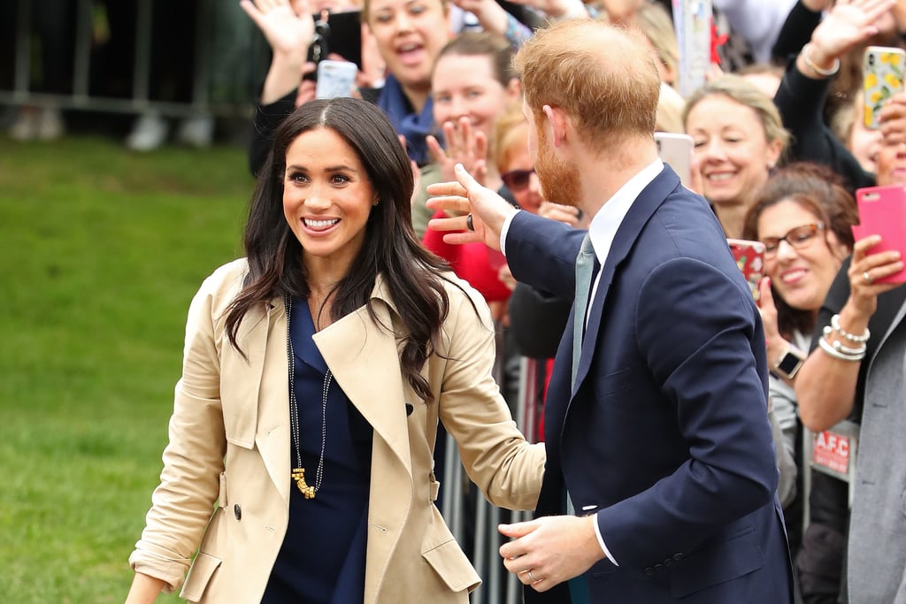 Kid Gives Meghan Markle a Pasta Necklace in Melbourne 2018