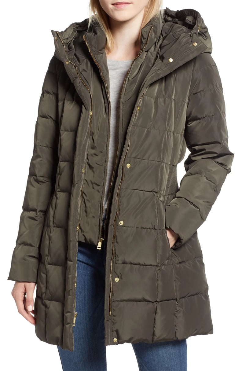 Cole Haan Hooded Down & Feather Jacket