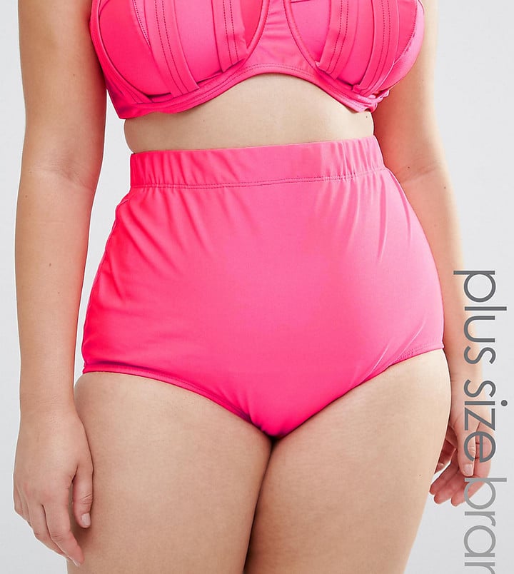 Monif C Pink High Waist Bikini Bottom