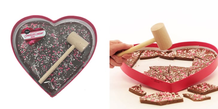 This 12 Chocolate Heart Comes With A Hammer To Smash It POPSUGAR Food