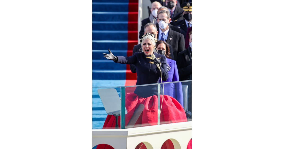 lady gaga outfit for the inauguration