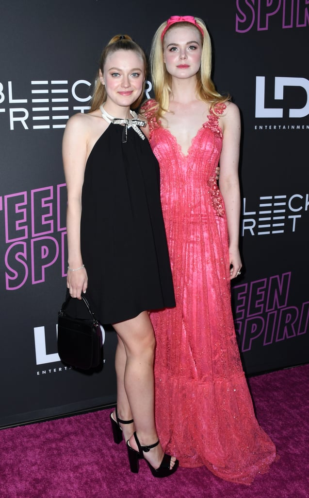 Dakota and Elle Fanning at Teen Spirit Premiere April 2019