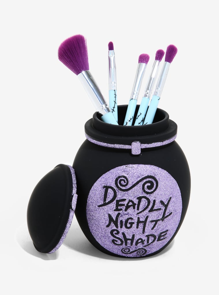 Loungefly The Nightmare Before Christmas Deadly Nightshade Makeup Brush Set & Holder
