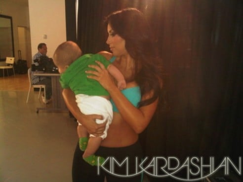 Kim Kardashian shared this picture of her and her nephew, Mason Disick, for St. Patrick's Day on her blog in March 2010.
Source: Kim Kardashian