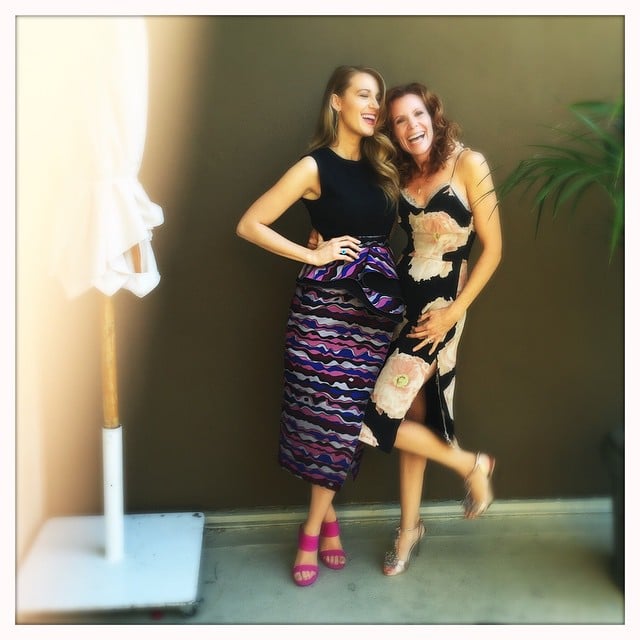 Blake caught her sister stealing this dress from the Preserve closet in this photo, writing, "Nothing ever changes. I steal her children. She steals my clothes. #FairTrade."