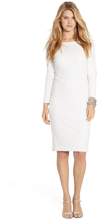 Lauren Ralph Lauren Long-Sleeve Sequined Dress