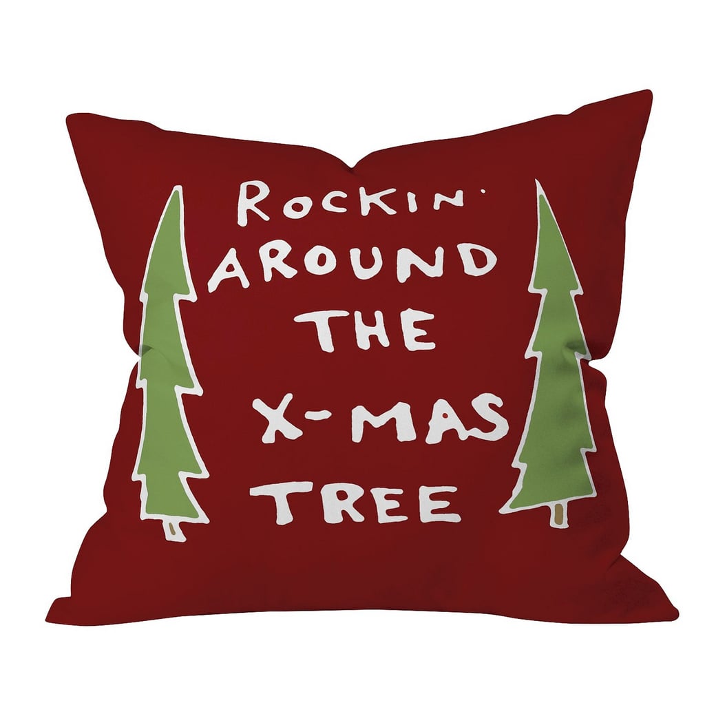 Rockin Around The Xmas Tree Throw Pillow