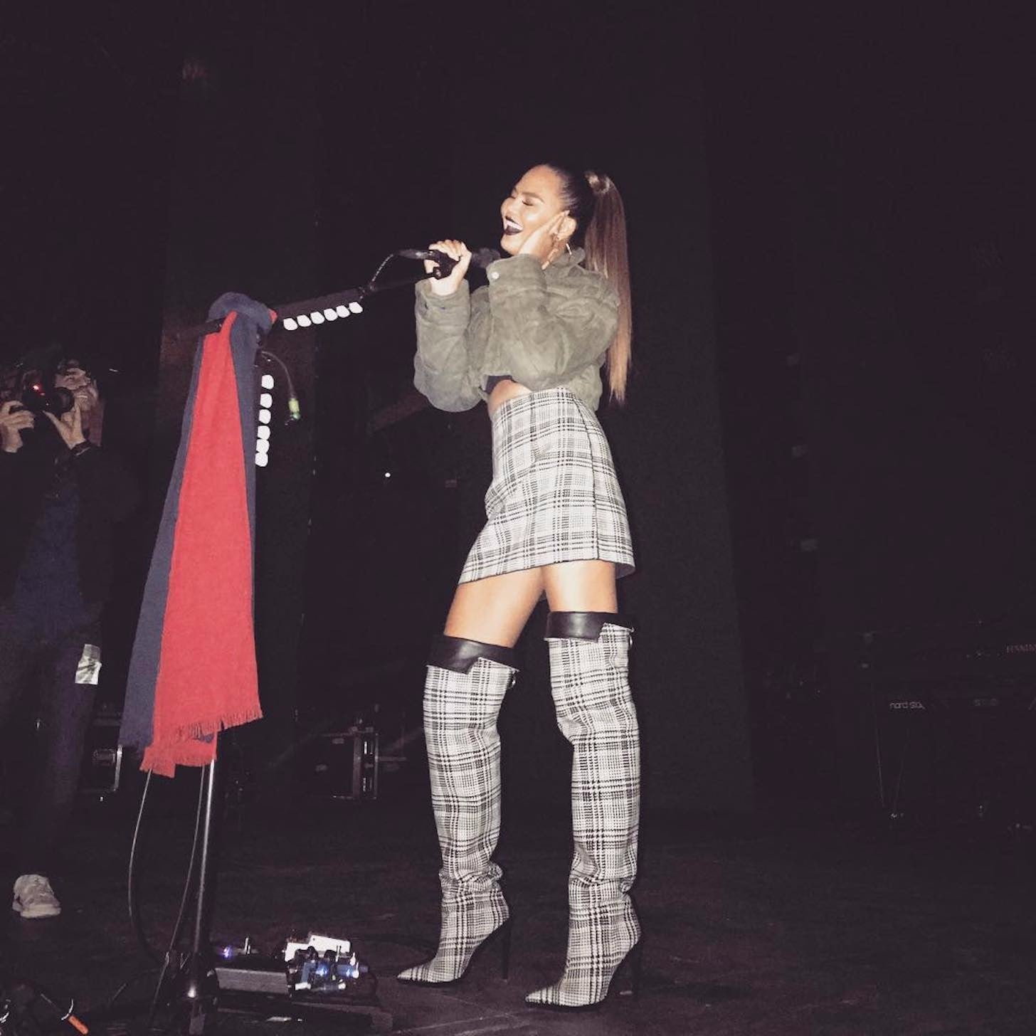 Off white thigh high boots online