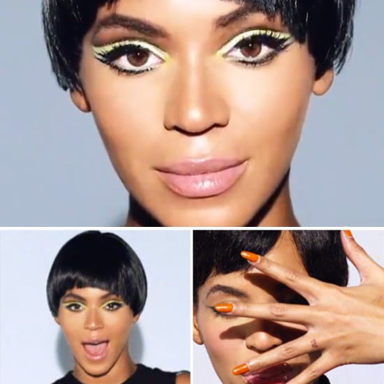 beyonce knowles "countdown" video short hair  popsugar beauty