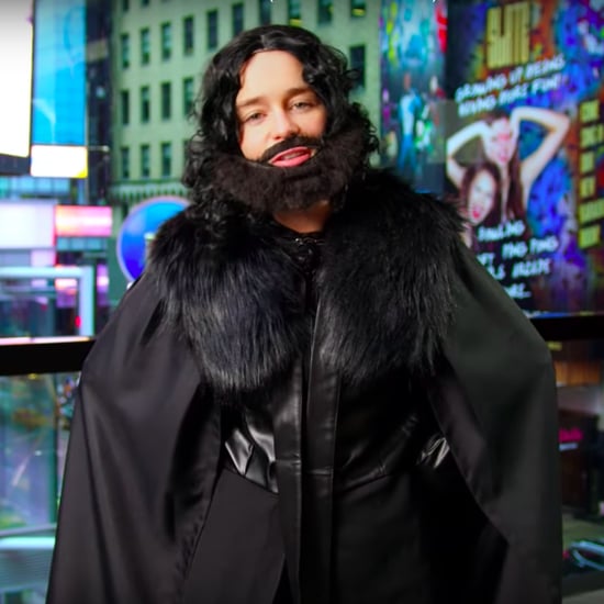 Emilia Clarke Dressed as Jon Snow in Times Square Video