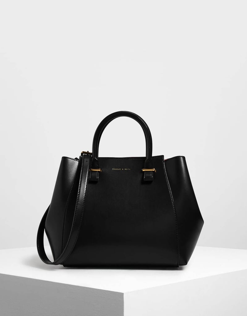 Charles and keith structured tote discount bag