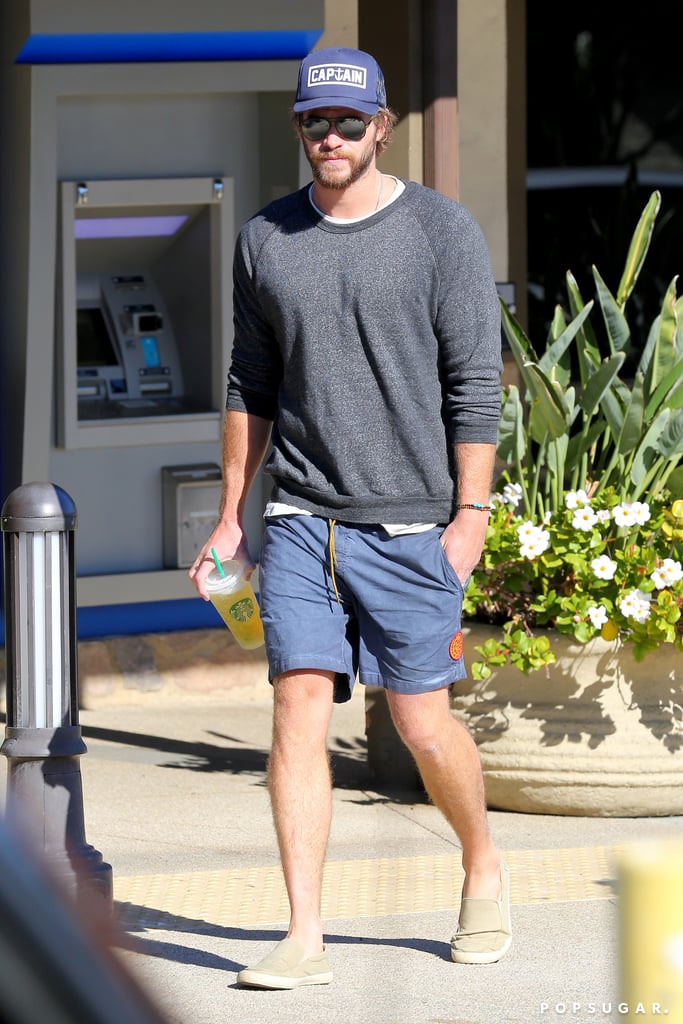 On Saturday, Liam Hemsworth embraced the sunny weather in Malibu, CA, donning shorts for his day out.