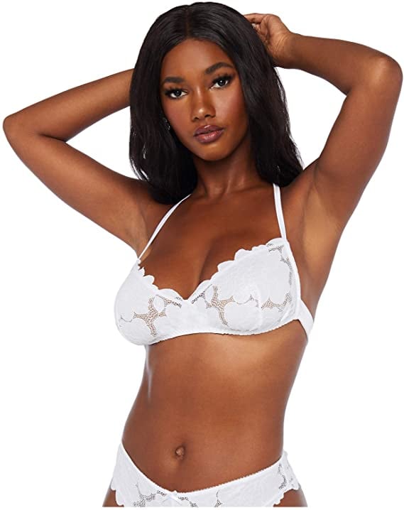 Savage x Fenty Floral Glow Lace Tie Back Bralette