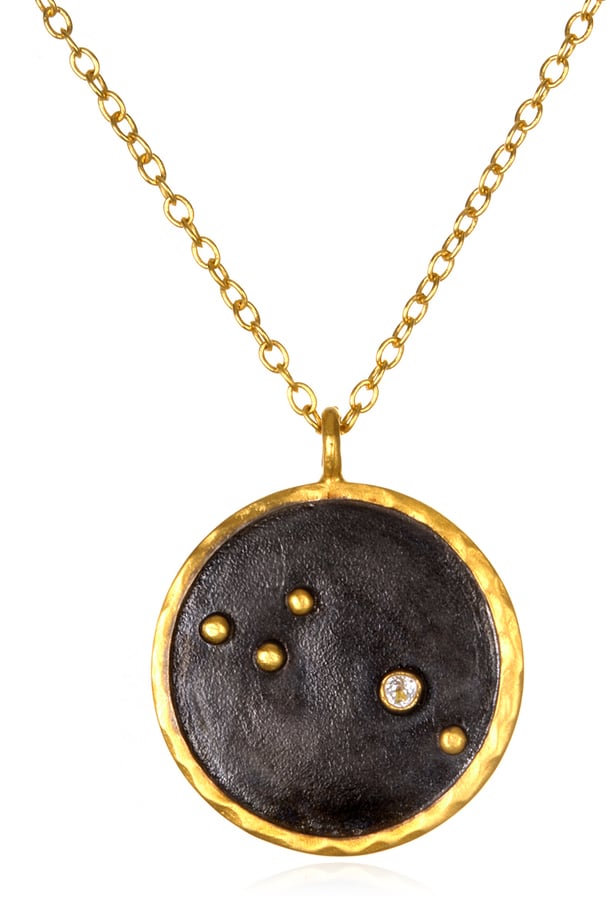Satya Jewelry Gold Birthstone Zodiac Necklace