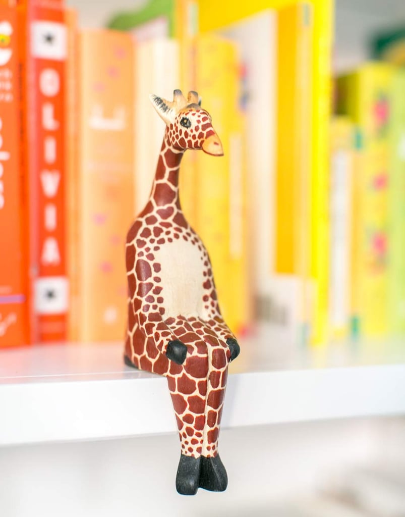 Hand-Carved Sitting Giraffe ($24)