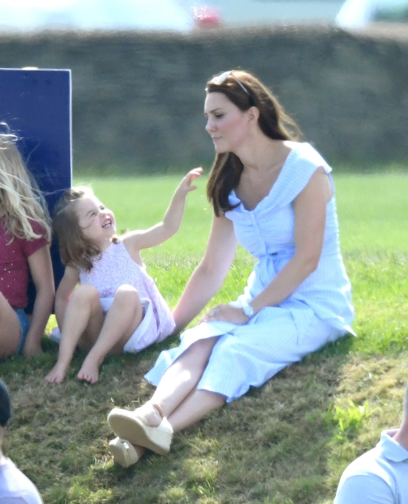 Kate Middleton Blue Dress at Polo Match 2018