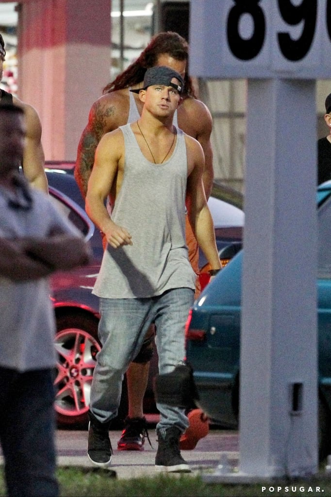 Channing Tatum and Matt Bomer on the Magic Mike XXL Set