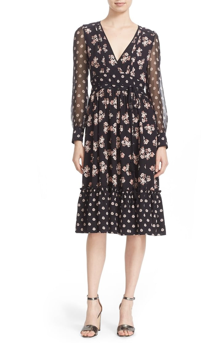 Kate Spade New York ditsy print silk midi dress ($478) | What to Wear ...