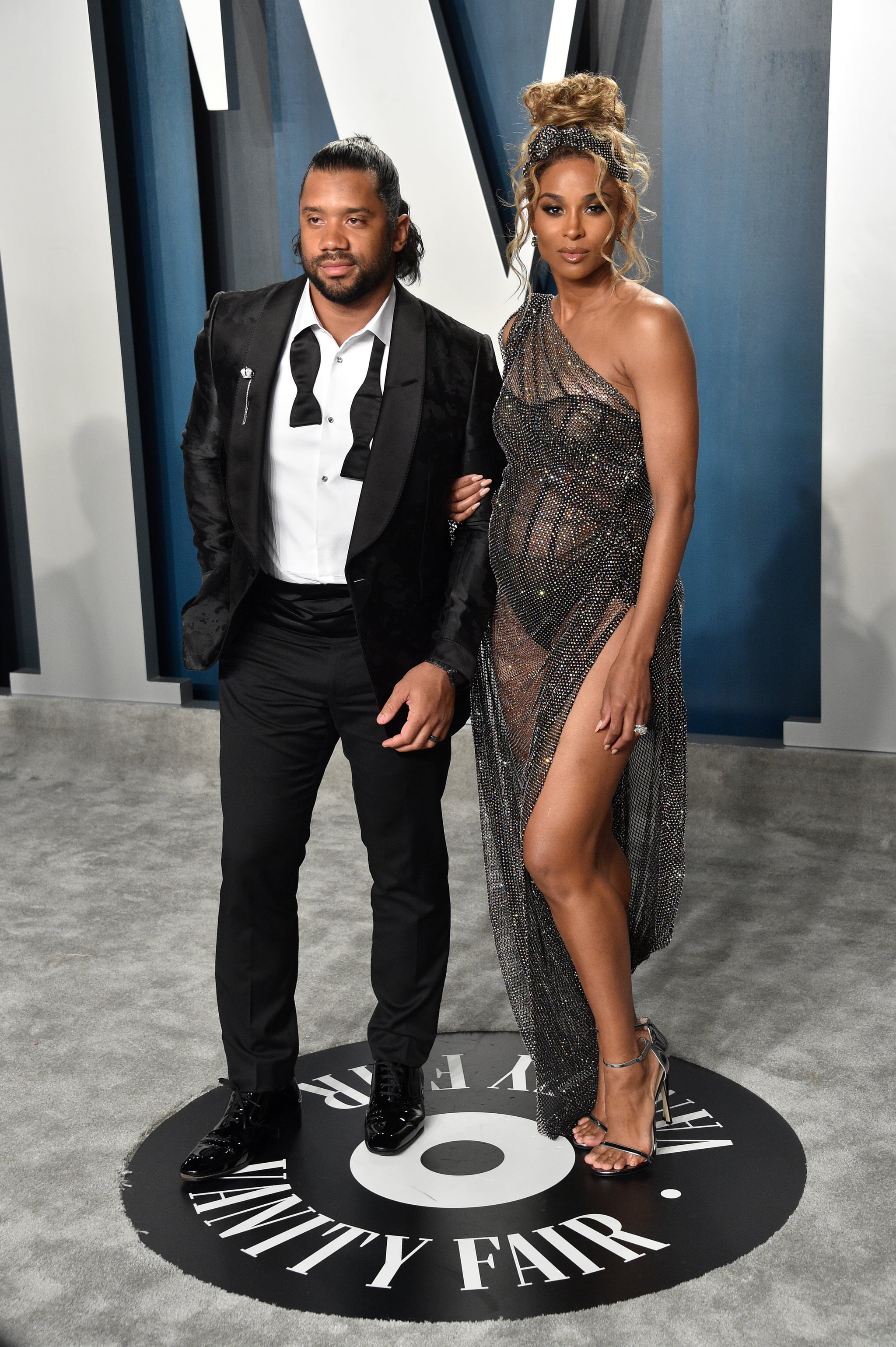 Image result for Ciara and Russell Wilson at oscars 2020