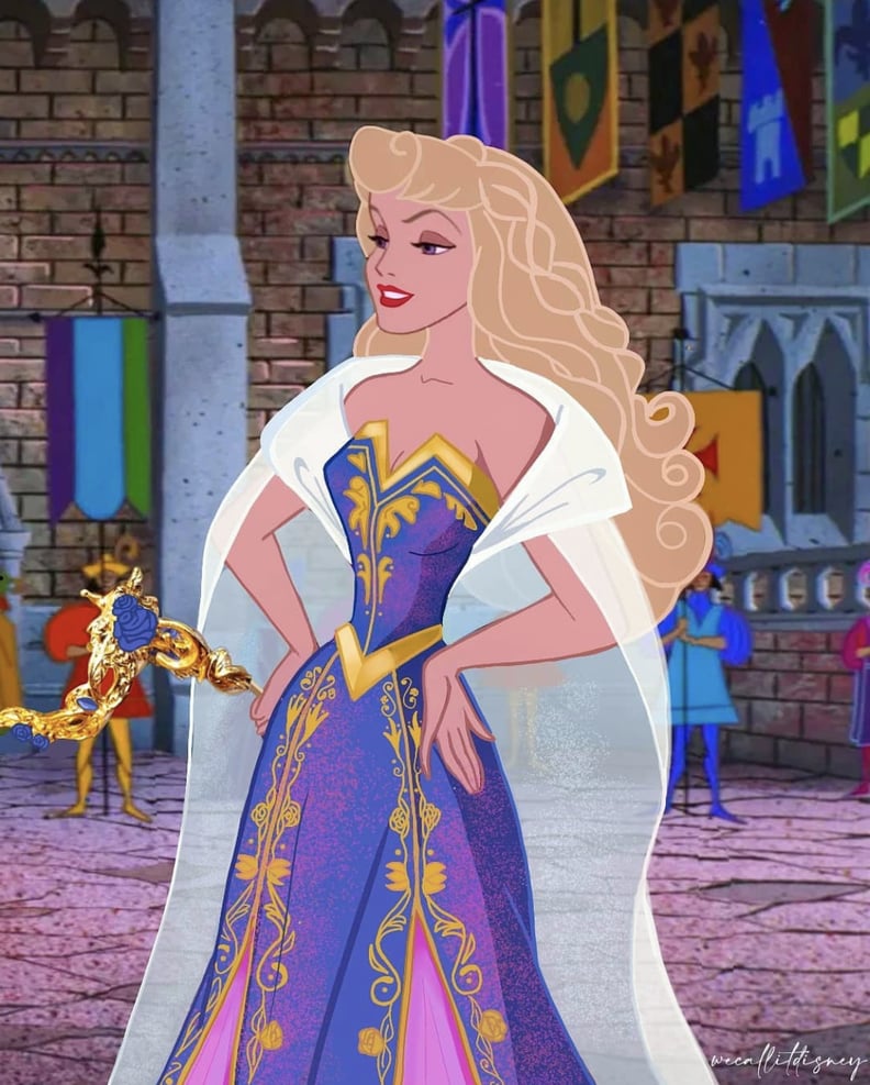 disney princess aurora blue dress