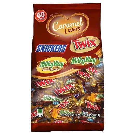 Mars Caramel Lovers Variety Pack, 60 Pieces
