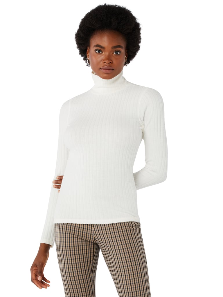 Free Assembly Women's Brushed Ribbed Turtleneck