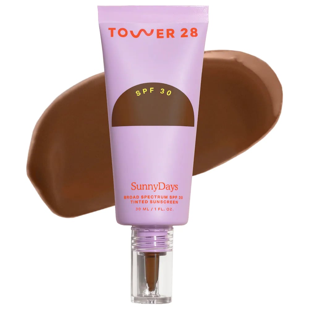 Makeup: Tower 28 Beauty SunnyDays SPF 30 Tinted Sunscreen Foundation