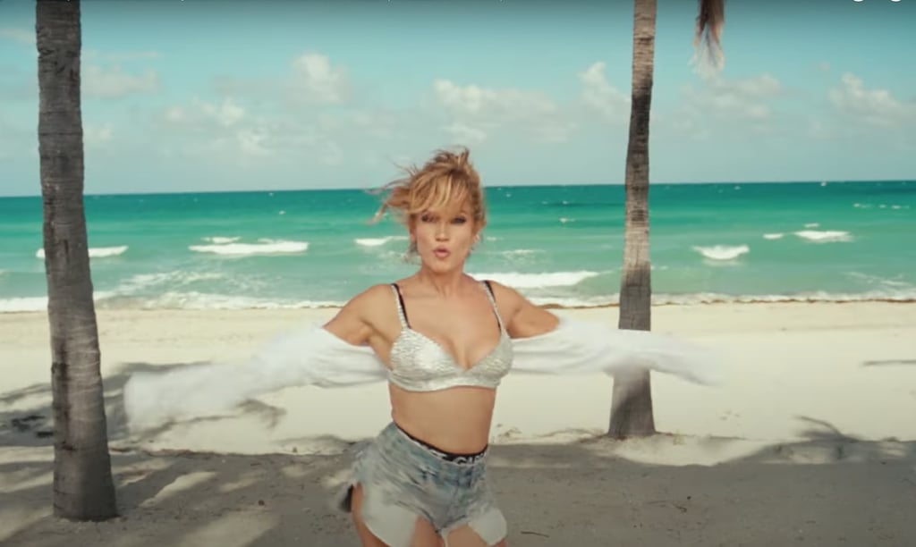 Jennifer Lopez's Rhinestone Bikini in "Cambia el Paso" Video