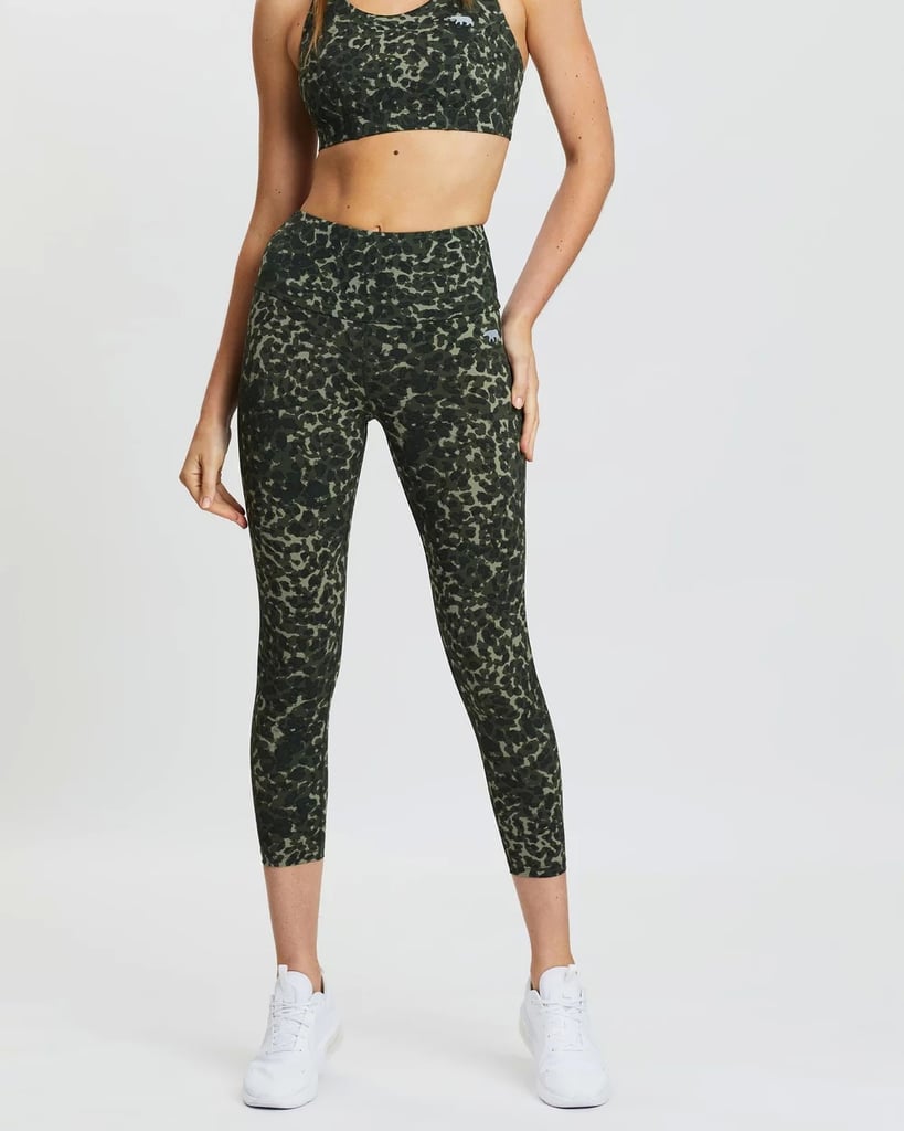 running bare yoga pants