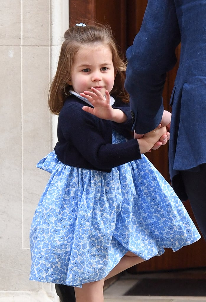 Pictures of Princess Charlotte Waving