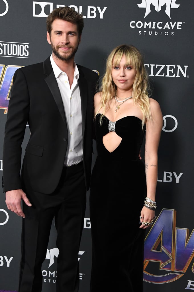 Miley Cyrus and Liam Hemsworth at Avengers Endgame Premiere