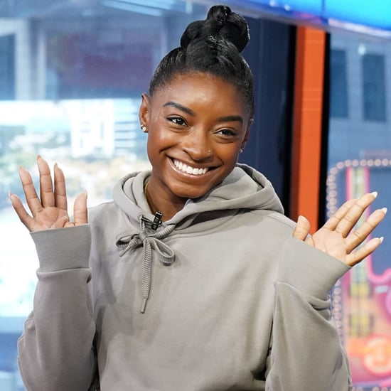 Simone Biles's Milk-Bath Engagement Manicure Is Classic