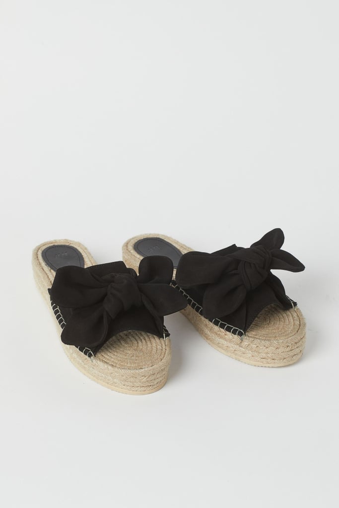 For the Beach: H&M Suede Espadrille Mules