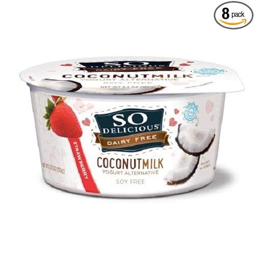 So Delicious Dairy Free Coconut Milk Strawberry Yogurt Stock