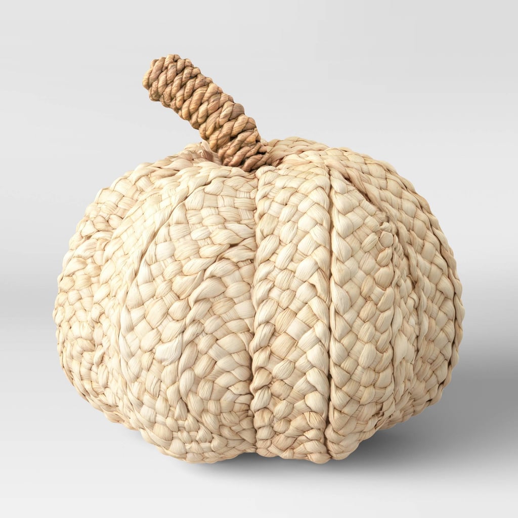 Pretty Pumpkin: Woven Corn Husk Pumpkin Figurine