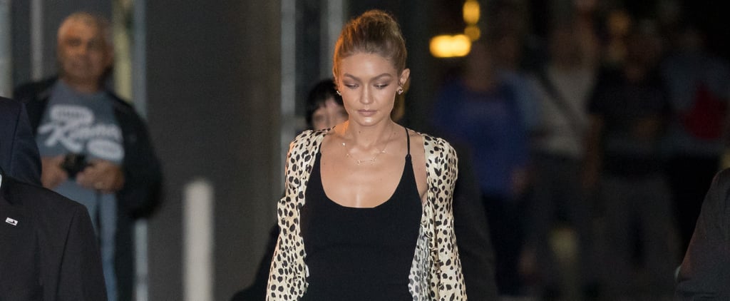 Gigi Hadid's Leopard-Print Roberto Cavalli Coat | Nov. 2016