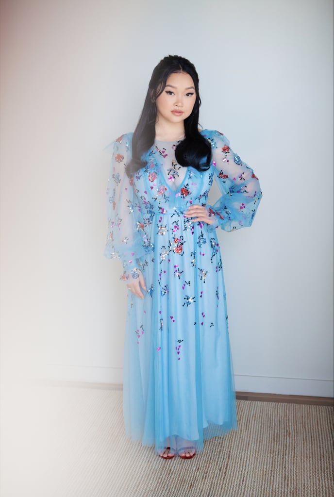 Lana Condor's Monique Lhuillier Dress at the Golden Globes