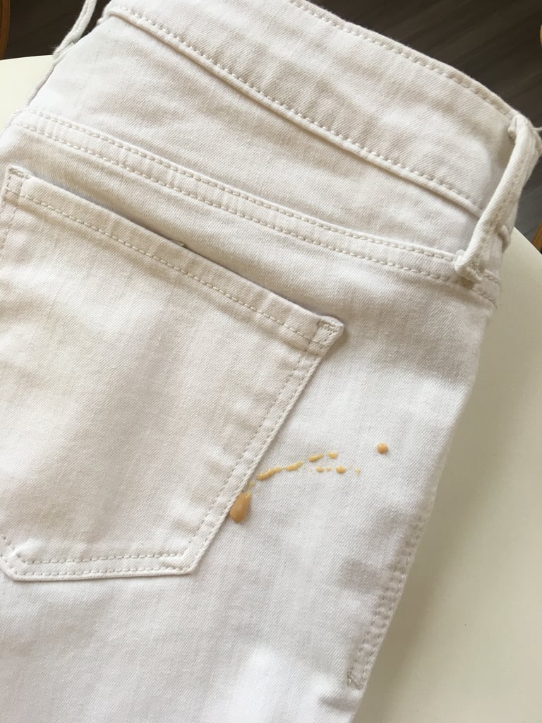 Test 3: Coffee | White Jeans That Don't Stain | POPSUGAR Family Photo 6