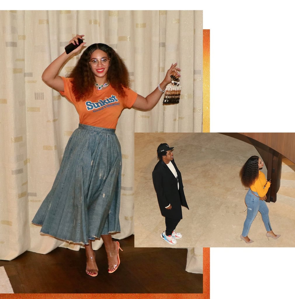 Pictures of Beyoncé Dressed as Lisa Bonet With Sir and Rumi