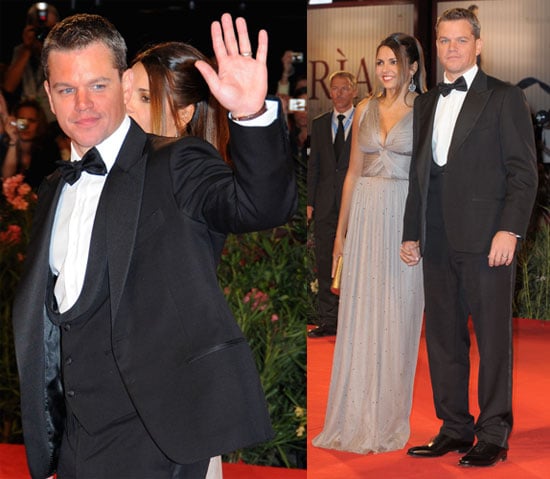 Photos of Matt Damon and Luciana At Venice Film Festival Premiere of The Informant