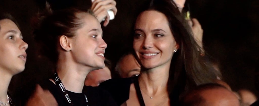 Angelina Jolie and Shiloh Match at Måneskin Concert in Rome