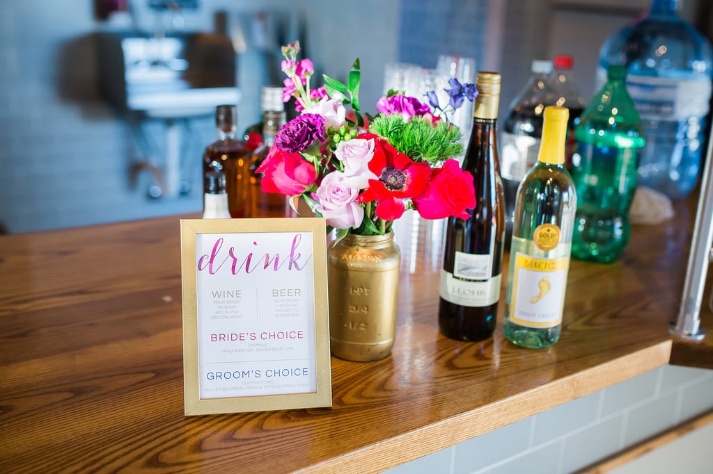 Coffee Shop Wedding Reception