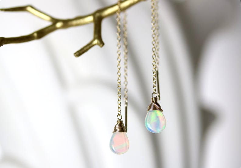 Adorno Welo Opal Threader Earrings