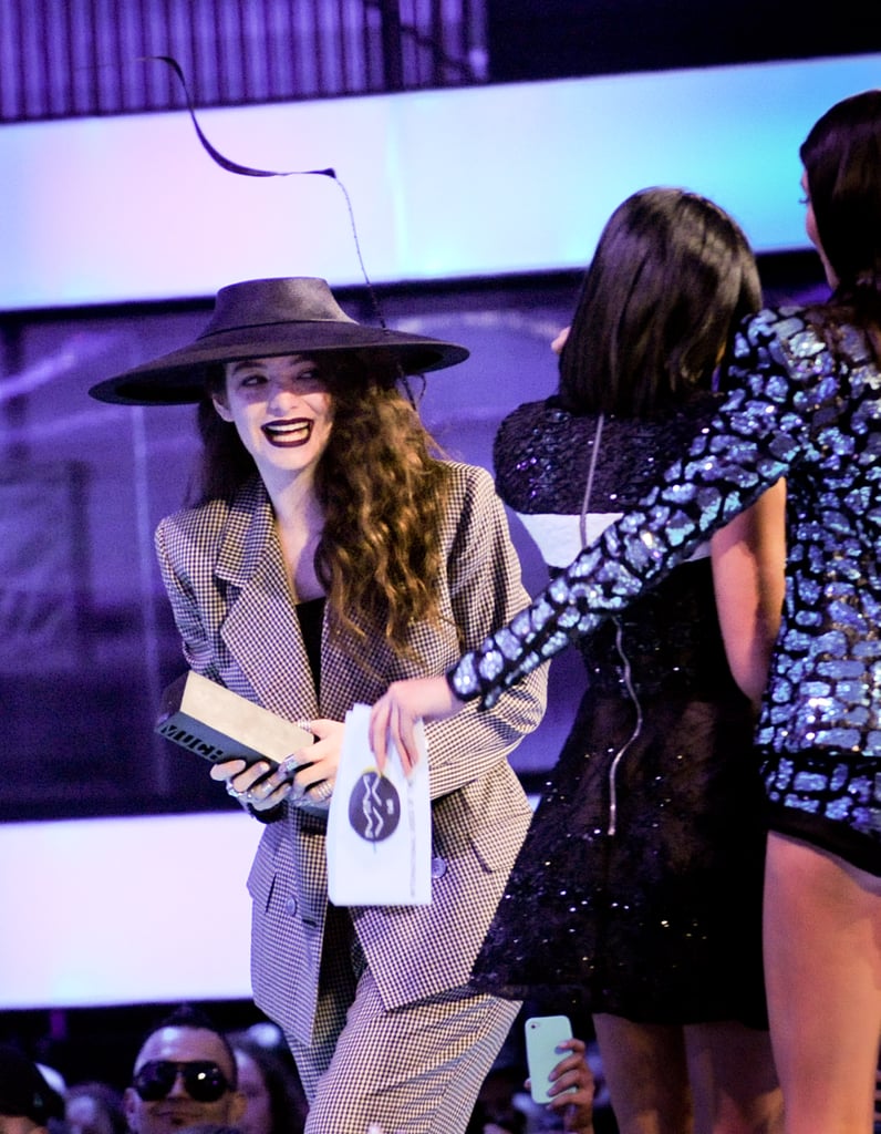 Lorde ran away from Kendall and Kylie Jenner at the MuchMusic Video Awards on Sunday in Toronto.