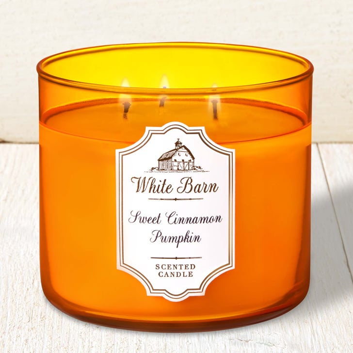 NEW BATH & BODY WORKS SWEET CINNAMON PUMPKIN SCENTED CANDLE 3 WICK 14.5 OZ LARGE 