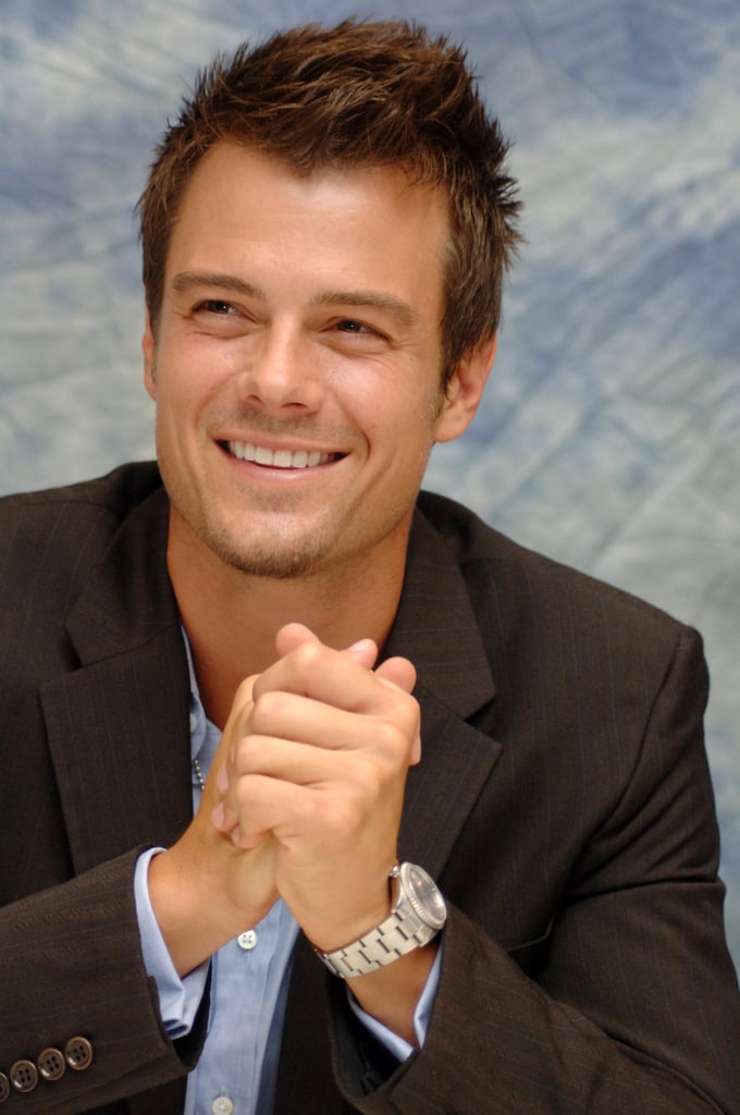 Josh was all smiles during a press conference for Las Vegas in August 2005.